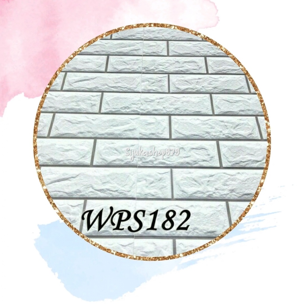 Wallpaper Stiker Dinding Batu Alam WPS-182 Batu bata Dekorasi Rumah Ruang Tamu Termurah