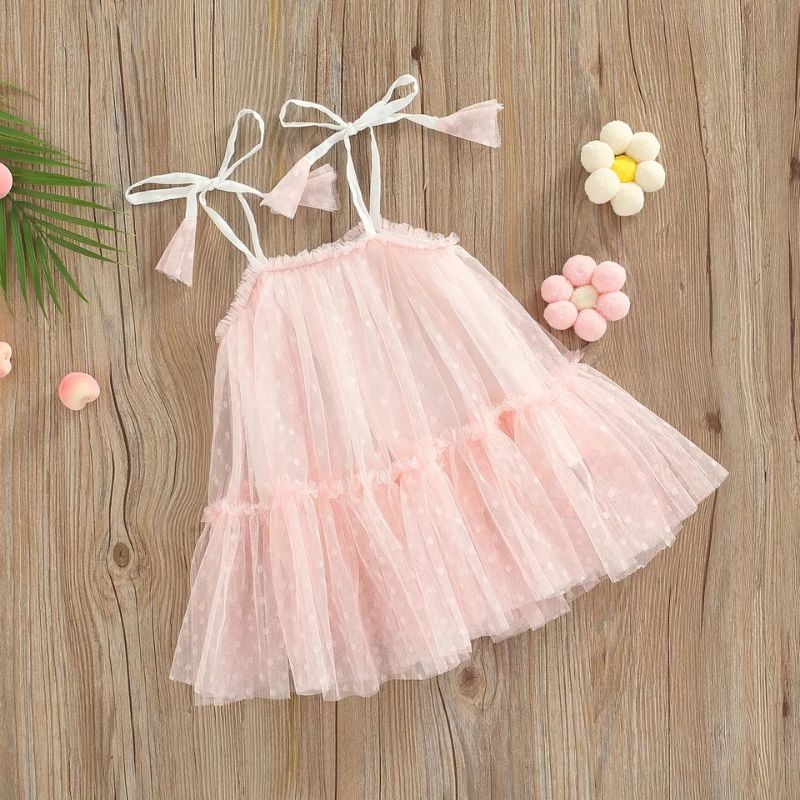 gaun kelen tile dot dress bayi neychan