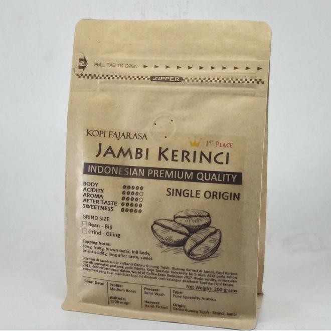 

Promo Akhir Tahun Kopi Fajarasa Jambi Kerinci Biji Kopi Arabica 200 Gram Kode 65