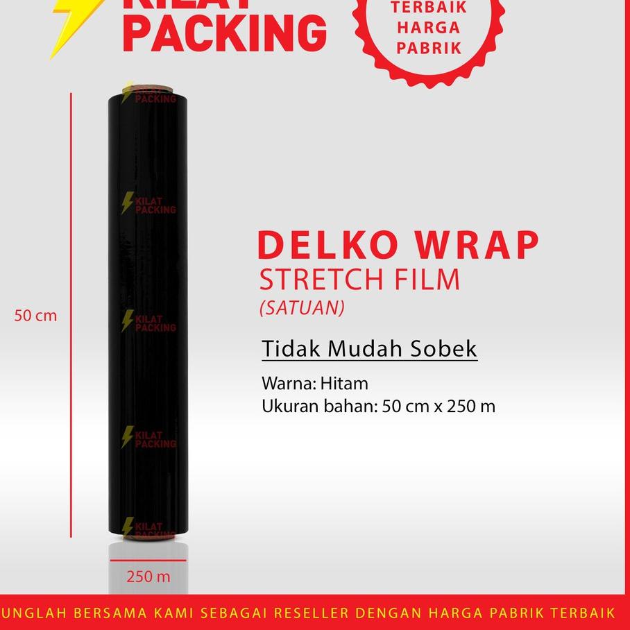 

➥ Stretch Film 50 CM x 300 M Plastik Wrapping SATUAN ✪