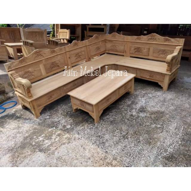 Kursi tamu sudut minimalis sofa sudut murah jepara