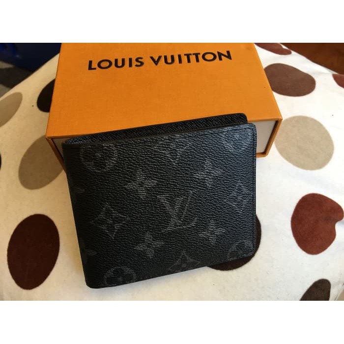 Dompet Kulit Pria Louis Vuitton Monogram Eclipse Bifold Wallet