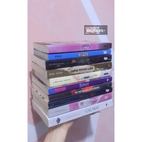 ORIGINAL Buku Novel Bertanda Tangan Penulis, Wattpad, Novel Preloved, Novel Bekas