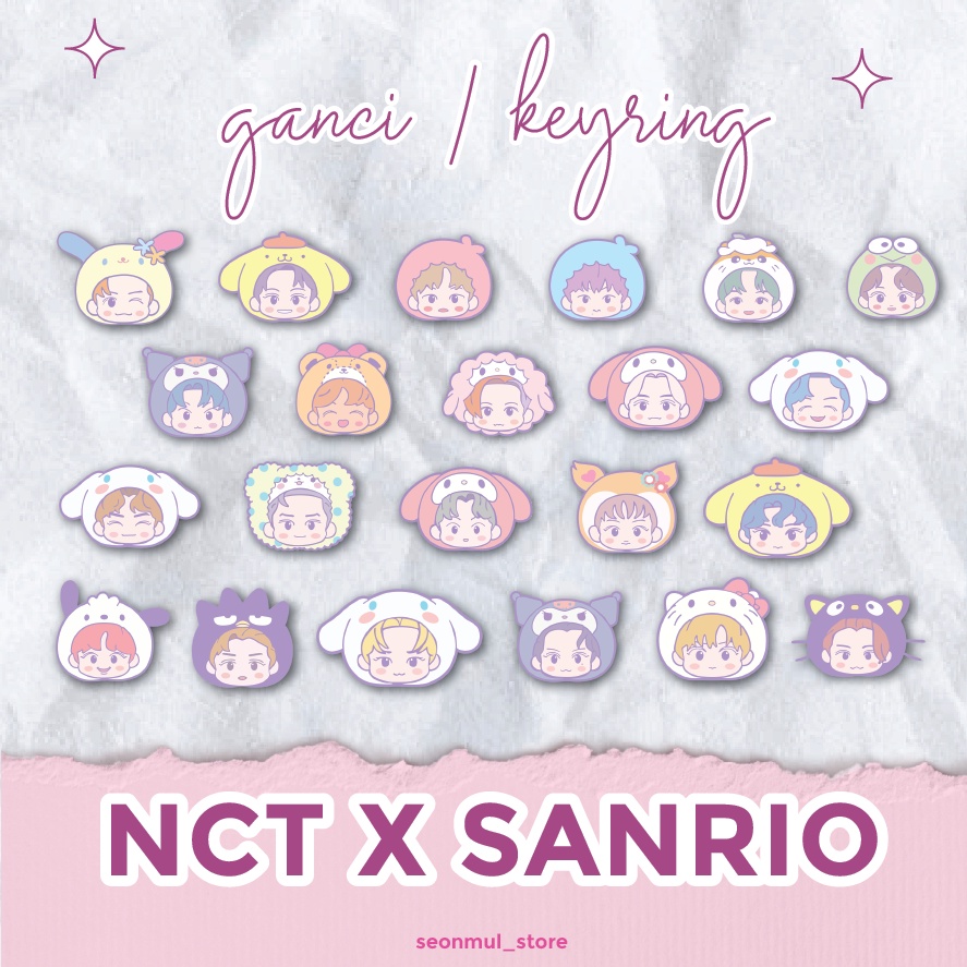 NCT X SANRIO Acrylic Keyring / Keychain NCT X SANRIO / Gantungan Kunci NCT X SANRIO / Ganci NCT X SANRIO