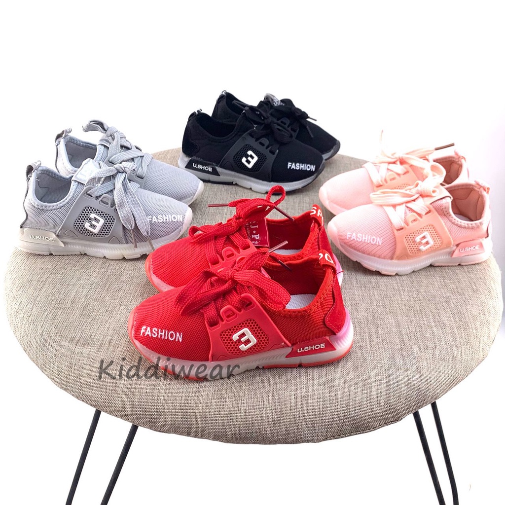 (Kiddiwear) Sepatu anak Led MBK06