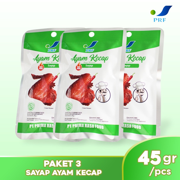 

Prima Rasa Food - PAKET 3 - Sayap Ayam Kecap Siap Makan - Makanan Siap Saji - Makanan Instan