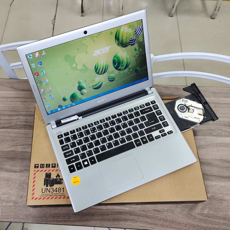 LAPTOP LEPTOP ACER SILVER 14 INC SLIM GENERASI TERBARU ZOOM SIAP PAKAI