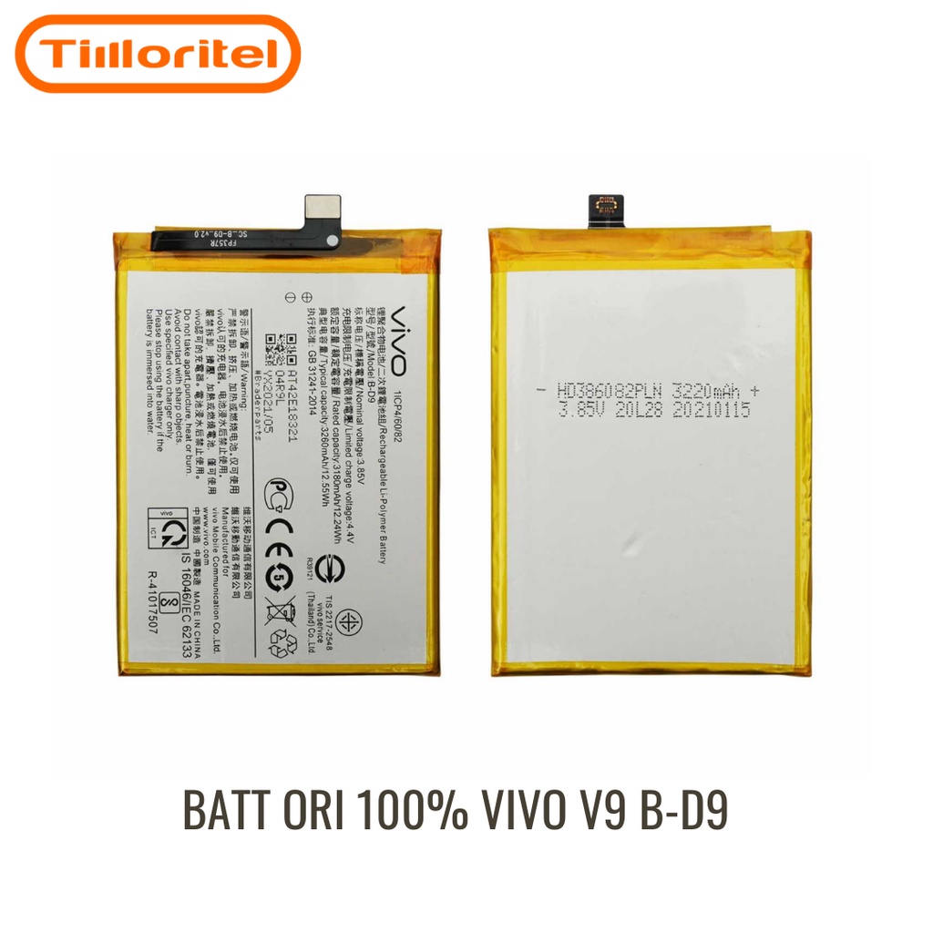 BATT ORI 100% VIVO V9 B-D9