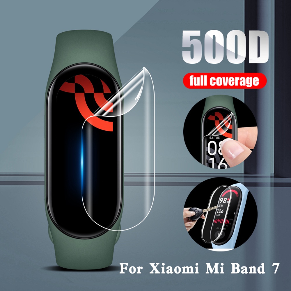 Film Pelindung Layar Anti Gores Bahan TPU Hydrogel Untuk Smartwatch Xiaomi Mi Band 7 / 7NFC / HD