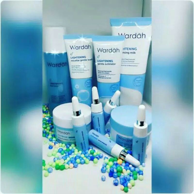 Bisa COD Satu 1 Paket Lightening Series Skincare Wardah Komplit Murah Original