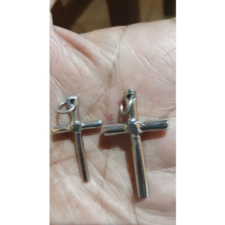 Kalung Ular Minyak Besi Putih Asli + Lion Salib Polosan