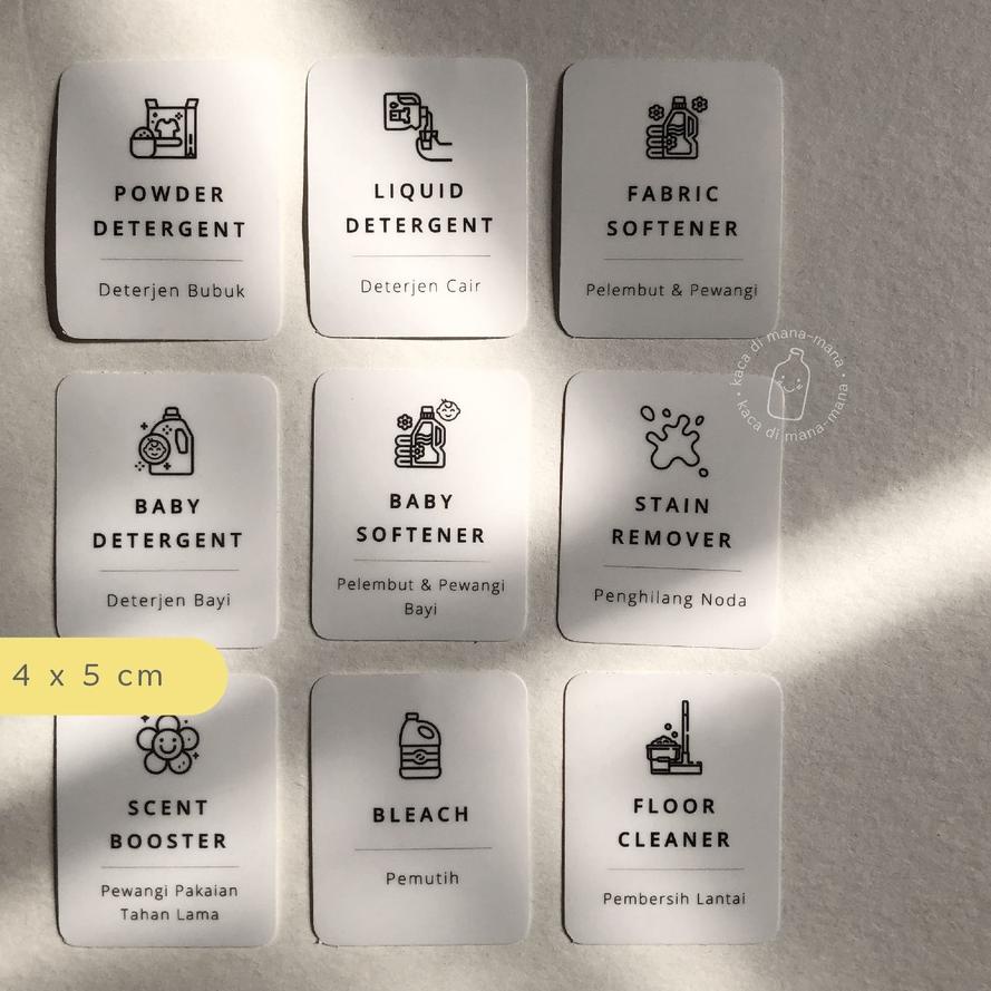 

Limited - Sticker Laundry, Detergent, Cuci Baju - STICKER ONLY - NO CUSTOM 이