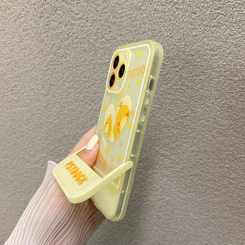 Casing iPhone 11 12 13 Pro MAX X XR XS MAX 7 8 Plus Motif Bebek Lucu Tahan Jatuh