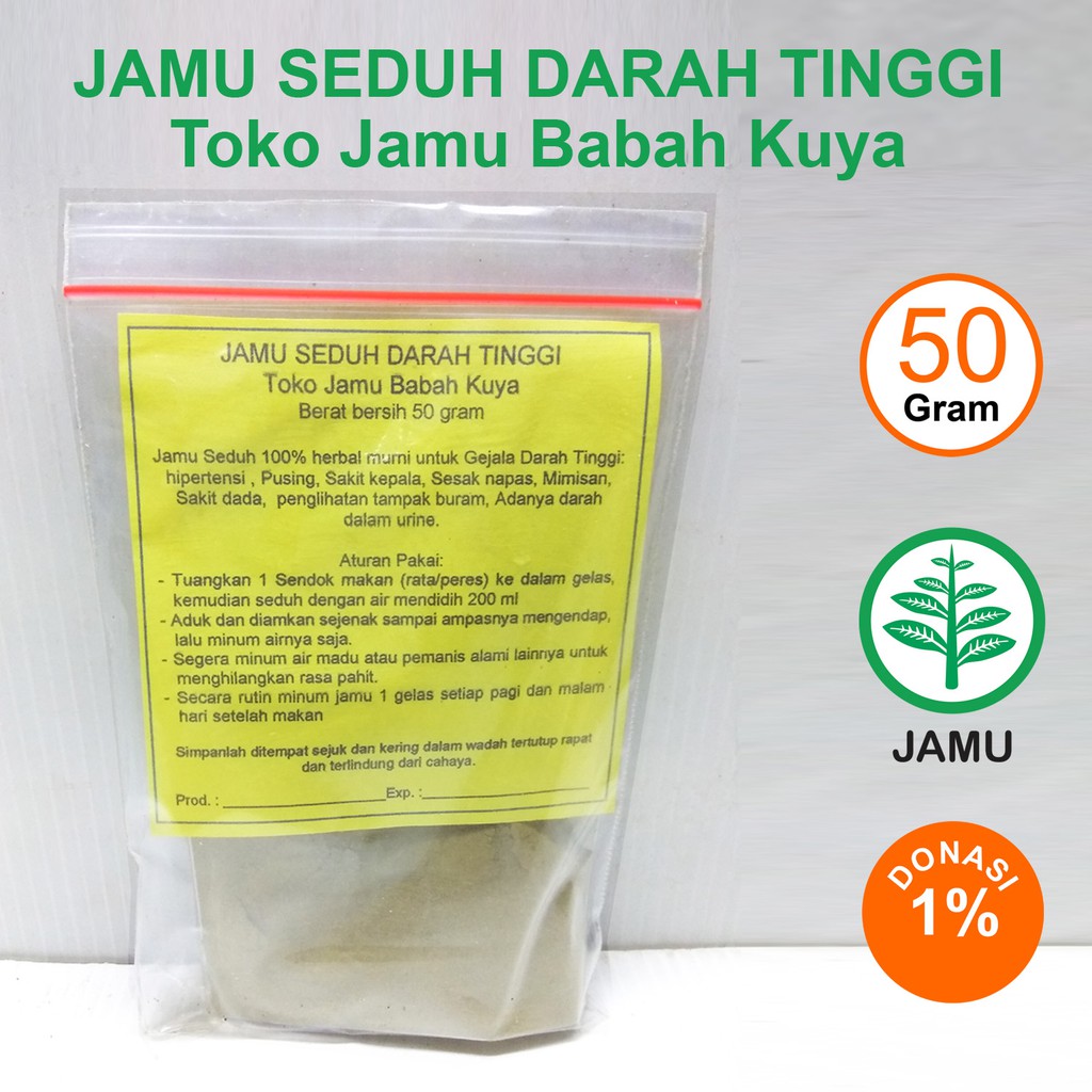 

Darah Tinggi Hipertensi Toko Jamu Babah Kuya Racikan Seduh Serbuk Herbal Alami