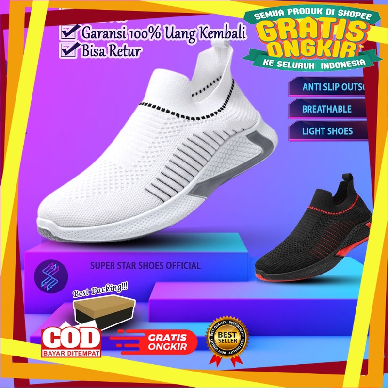 SEPATU DESAIN BARU TERKINI / Sepatu Sneakers Pria / Sepatu Pria / Sneakers YZ SISIR Import Hitam Put