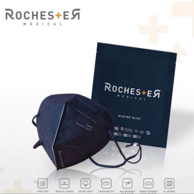 Rochester Mask in MARINE BLUE - Masker KN95 Premium NOBOX