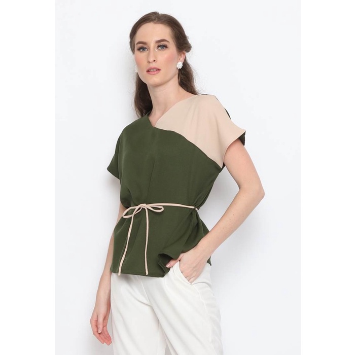 Blouse Wanita - Blouse Kerja Wanita - Atasan Wanita Terbaru - VOERIN Janice Top