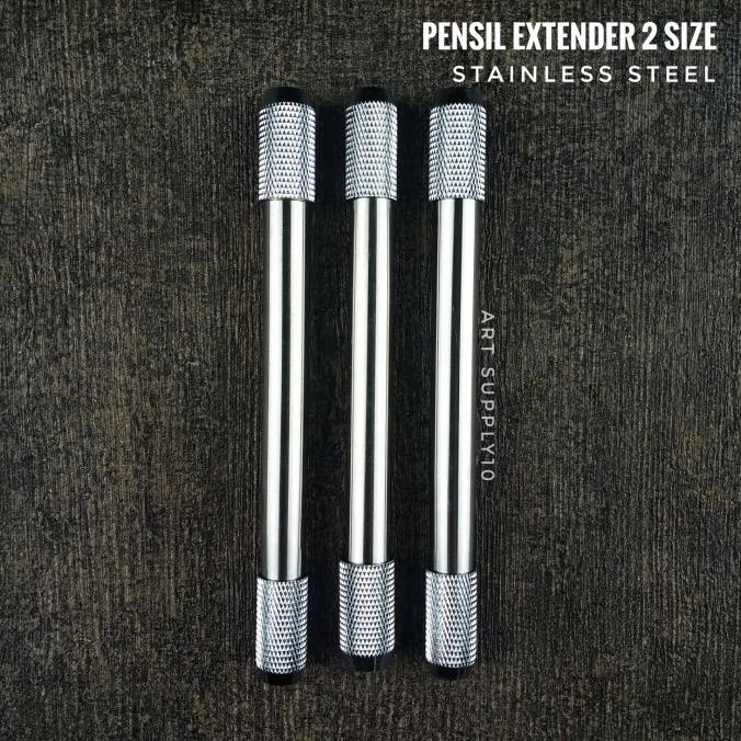 

@@@@] Pensil Extender Stainless 2 Slot (Penyambung Pensil)