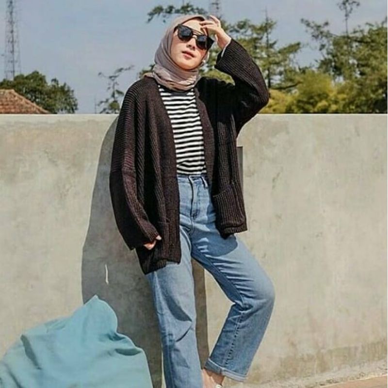 loocy cardy/cardigan overzize/loccy rajut