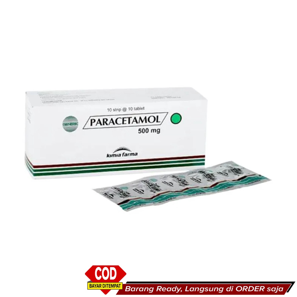 Best Seller Obat Demam panas Dingin Mriyang Sakit Gigi Sakit Kepala AMPUH Murah ~ Paracetamol Tablet