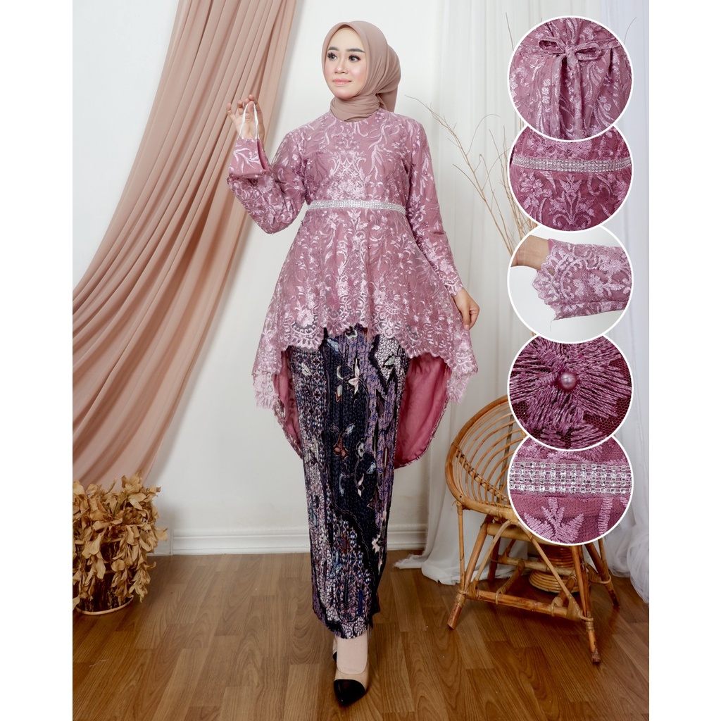 Kadai.baju / Kebaya tunik brukat / Kebaya pesta dan wisuda / Kebaya tradisional