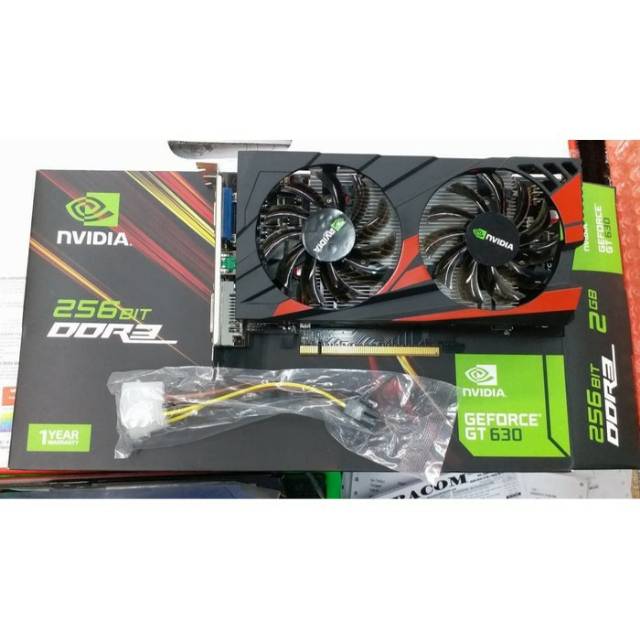 SUPER MURAH - VGA CARD GT630 / GT 630 NVIDIA GFORCE 2GB 256BIT DDR3 GARANSI 1 TAHUN