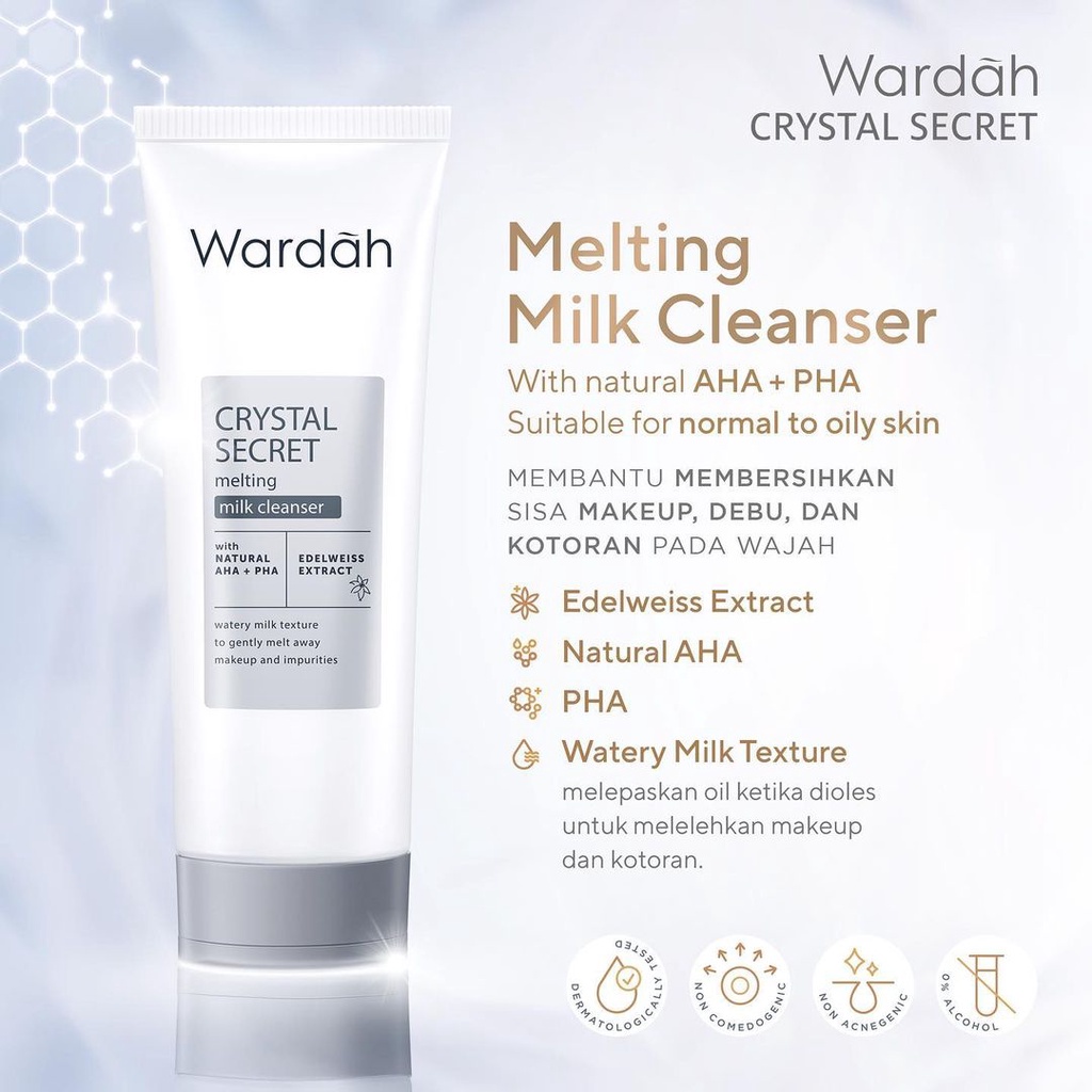 WARDAH CRYSTAL SECRET Day Cream Night Cream Facial Wash Serum Wardah White Secret KEMASAN BARU