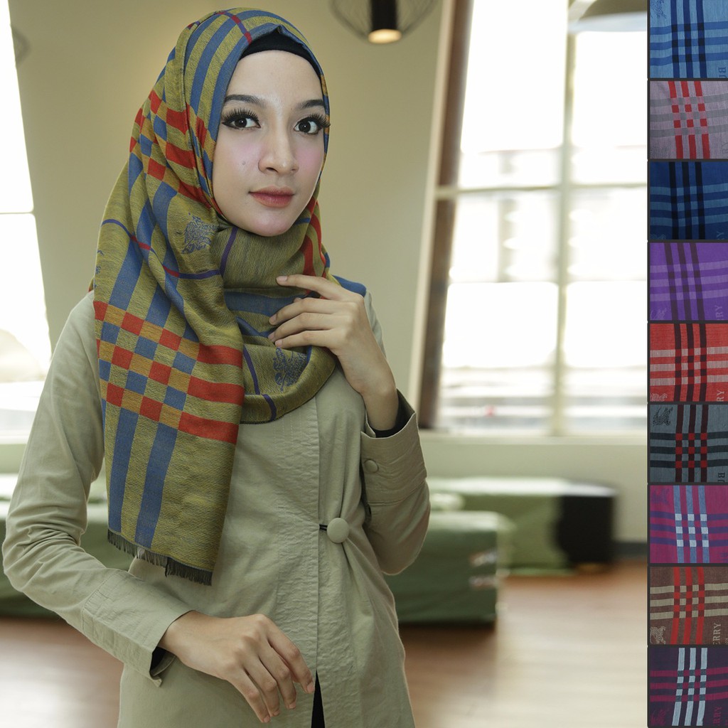 MOBASA OFFICIAL Jilbab pashmina kerudung pashmina hijab pashmina import kualitas premium KOTAK HORSE