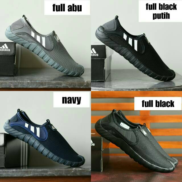 SEPATU ADIDAS JAWPAW ORIGINAL SLIP ON SLOP TANPA TALI CASUAL