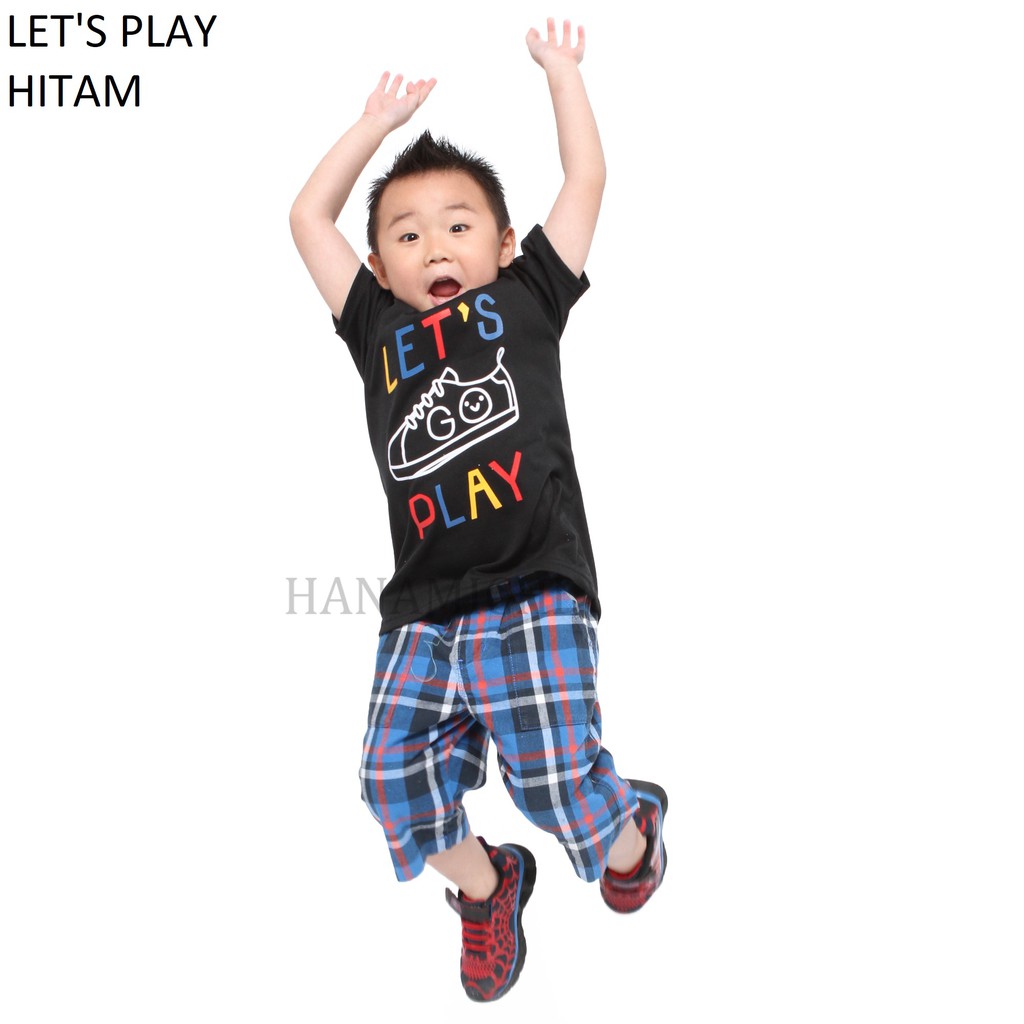 Hanamichi PLAY Kaos Anak Sablon Lengan Pendek