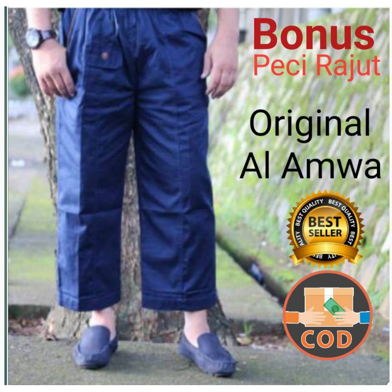 Celana Sirwal Premium isbal celana sunah al amwa original Foto Asli