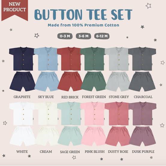 Little Palmerhaus Button Tee Set