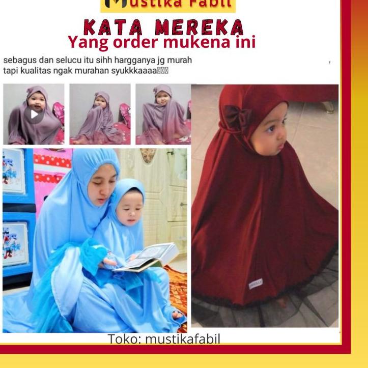 Terbagus.. Mukena Mukenah Sabina Alya Couple Remaja Ibu Anak Balita Umur 1 2 3 4 5 6 7 8 9 10 11 12 