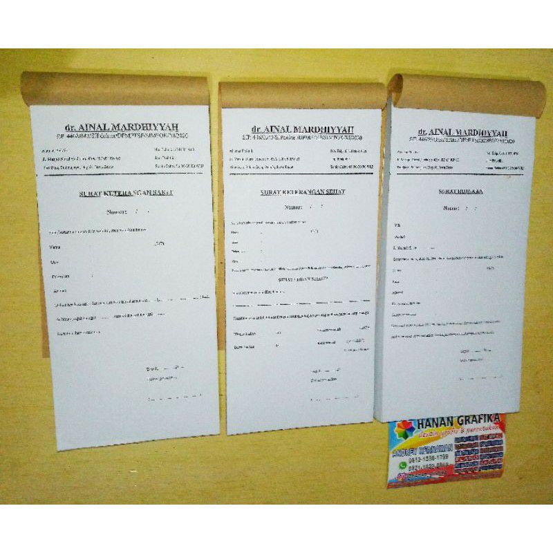 

Nota ukuran A4 1 rangkap 1 warna Hitam isi 50 lembar