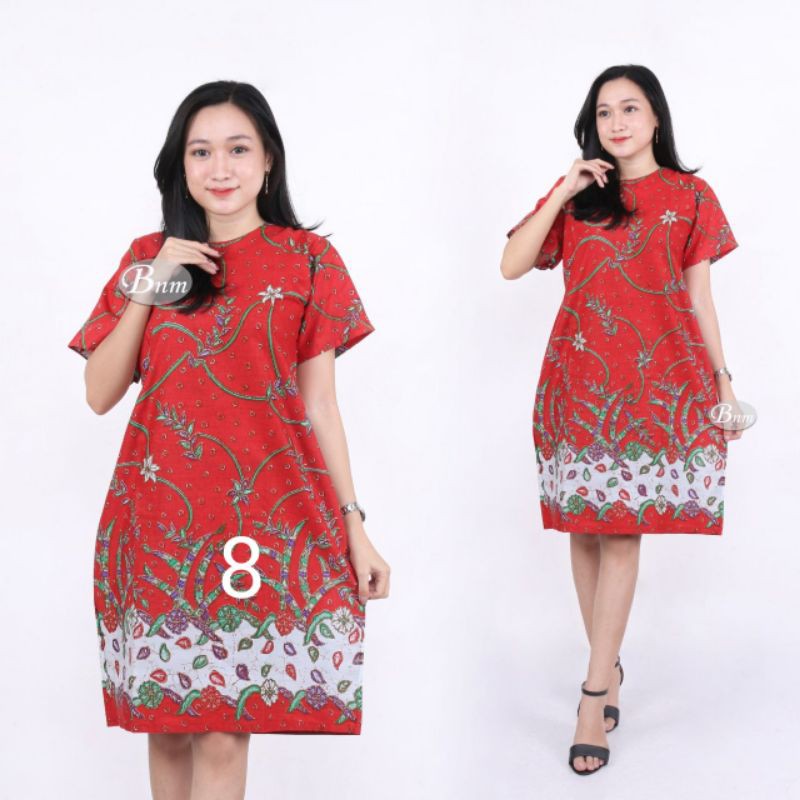 Maura Chouple Batik Seragam Batik Chouple Atasan Batik Wanita Seragam Kantor-D8