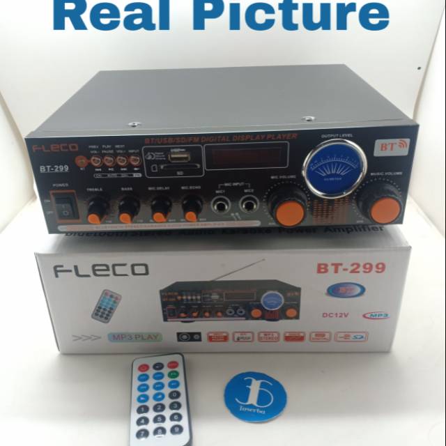 Power Amplifier Fleco BT-299 - Amplifier Karaoke - Amplifier Bluetooth