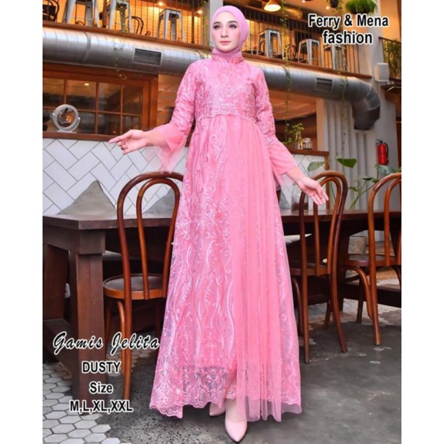 gamis jelita/kebaya dress modern/gamis pesta/wisuda