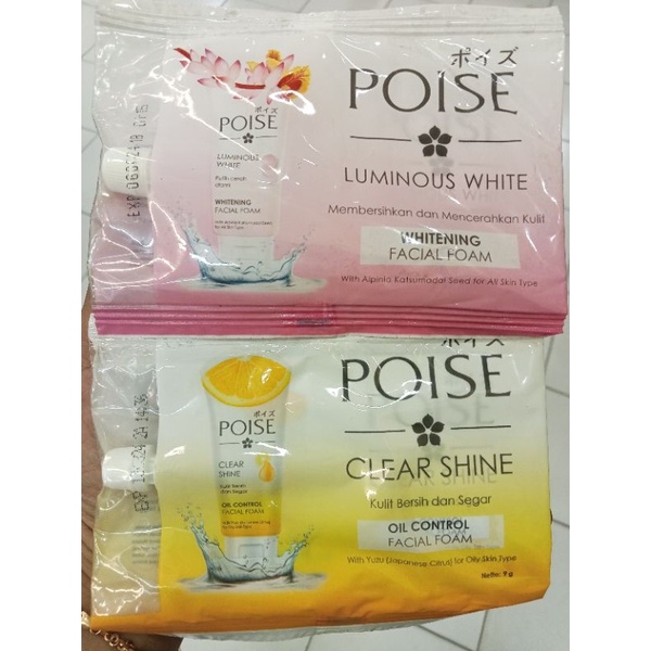 Poise Facial Foam Sachet 9gr