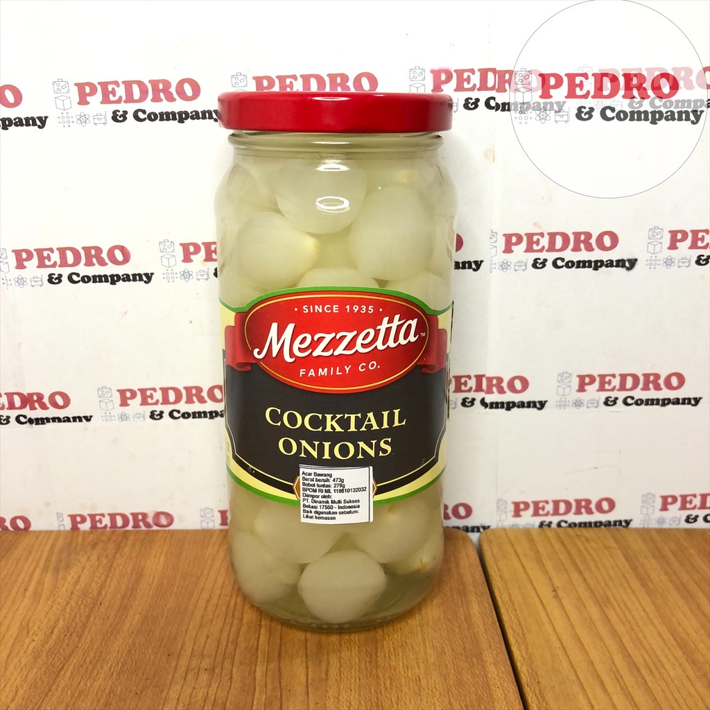 

Mezzetta - Cocktail onions imported/ acar bawang (473 ml)