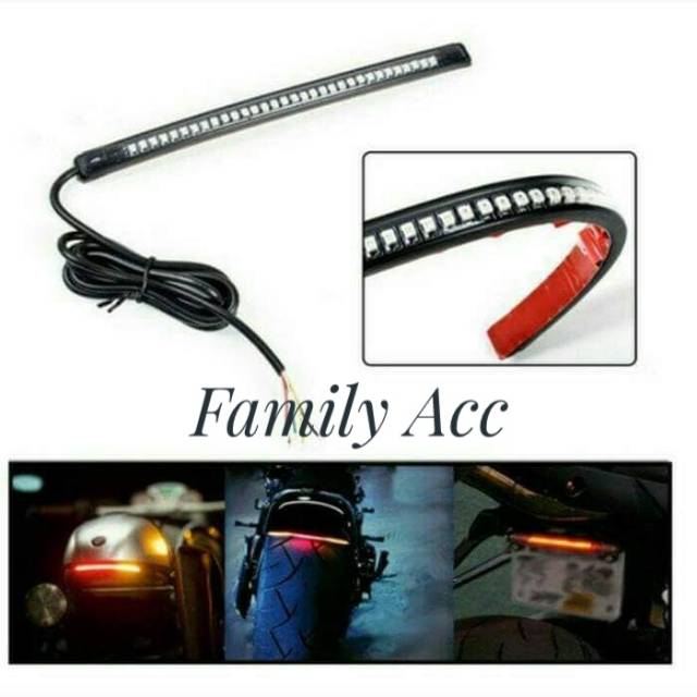 Lampu Flexibel 17cm Led + Sen Universal