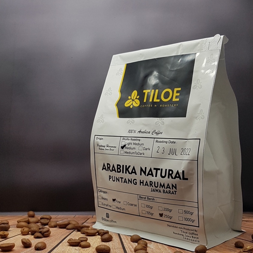 

Kopi Arabika Natural puntang haruman jawa barat 100Gram kopi bubuk dan biji