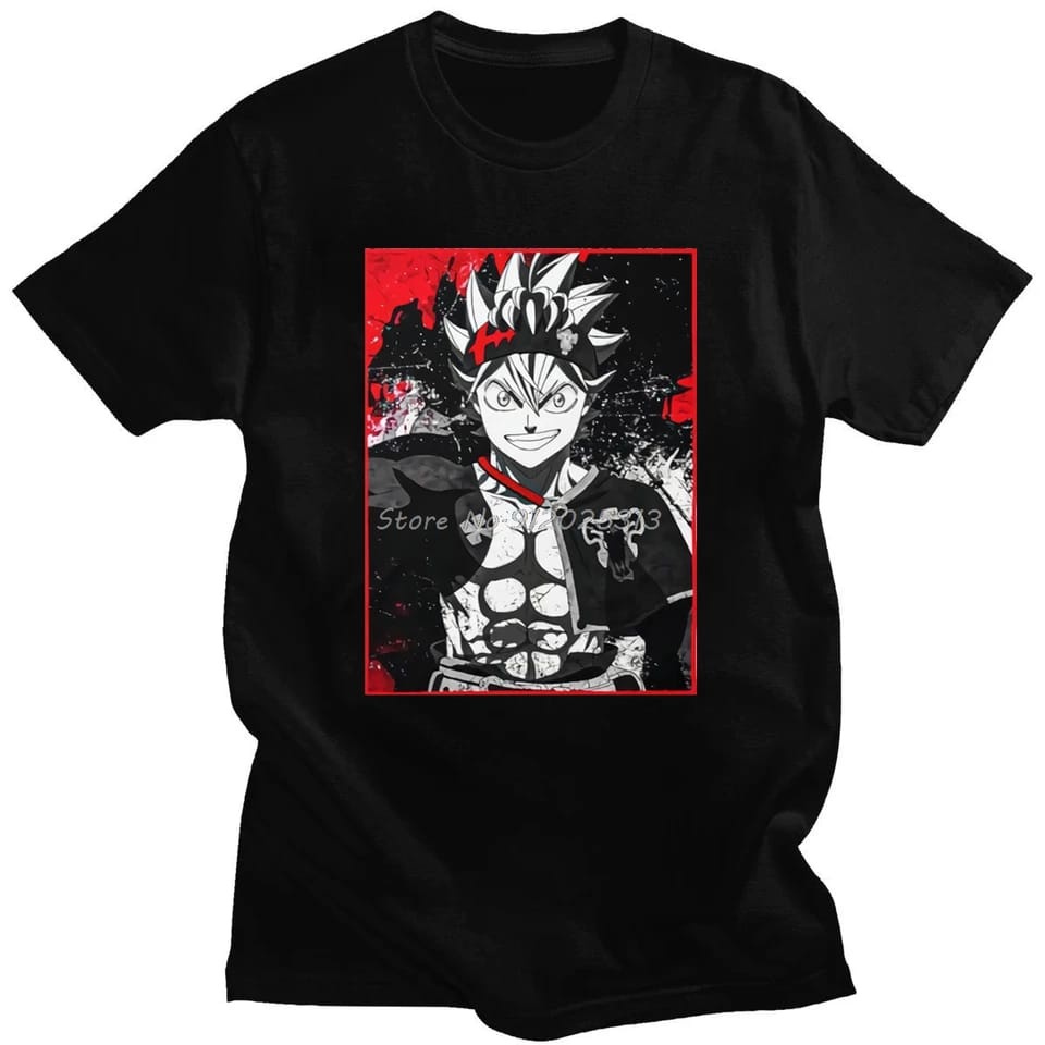 Kaos Asta Anime Black Clover Pria (S-3XL) Wibu Japan Manga Kaos Anime Black Clover Asta Nero Sword Black Bull Kaos Pria Distro Keren Terbaru Cowok Baju Black Clover Asta Black Bull Baju Anime Oversize Pria Jumbo T Shirt Anime Waifu Cowo Asta Black Clover