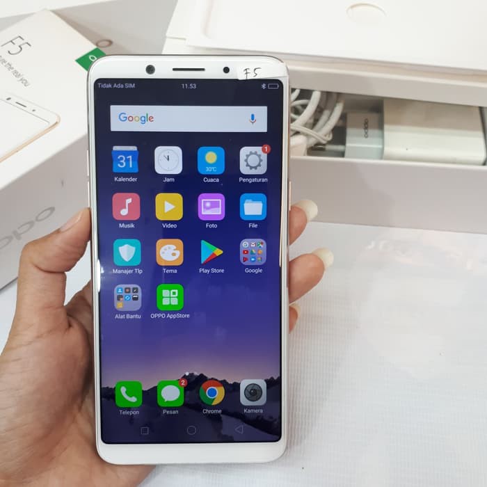 Oppo F5 second gold ram 4gb