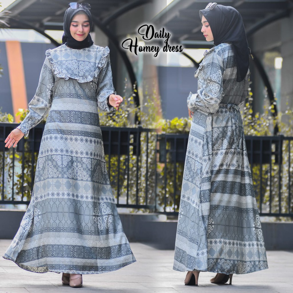 SARAH DRESS / PRADA CREPE / GAMIS / GAMIS PRADA / GAMIS MURAH