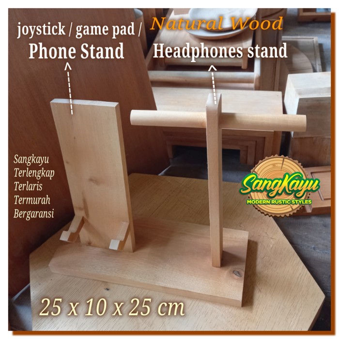 Headphone display stand joystick headphone docking phone stand