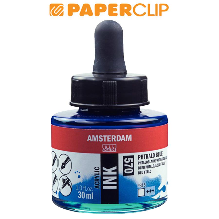 

CAT ACRYLIC AMSTERDAM 17205700AAC INK 30ML PHTHALO BLUE