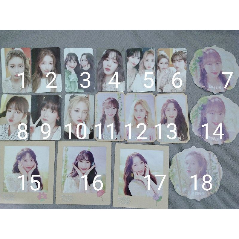 WJSN PC (Dawon, Seola, Dayoung, Soobin, Exy, Luda, Yeonjung, Bona) Photocard/Flower Card/Polaroid