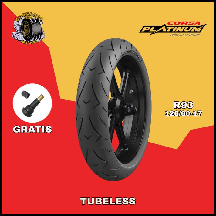 Ban Soft Compound Moge Corsa R93 120/60 Ring 17