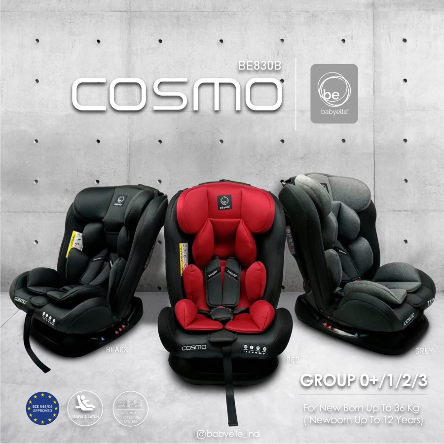 Carseat Babyelle Cosmo BE830B / Carseat Babyelle Cosmo Ix / Kursi Mobil Anak