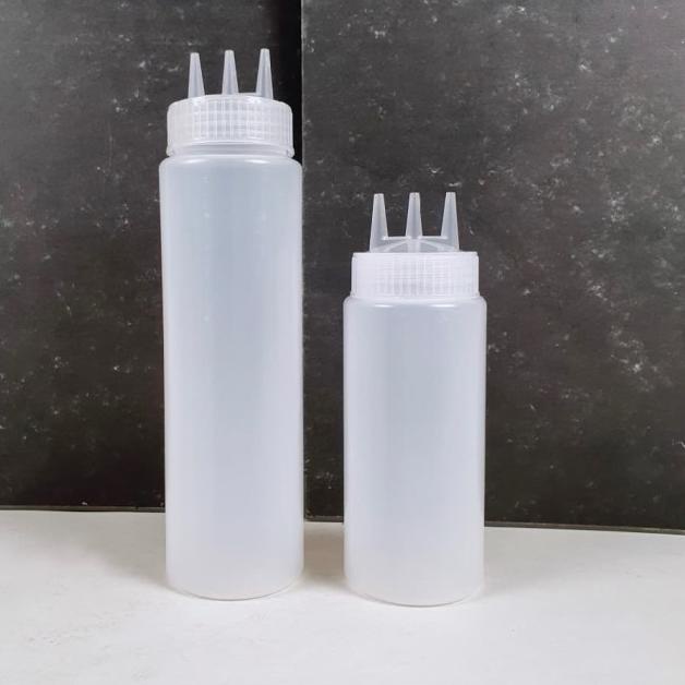 ❂ Botol Saos / Saus Mayo Coklat Caramel Susu 3 Tip Lubang 700 ml ◌